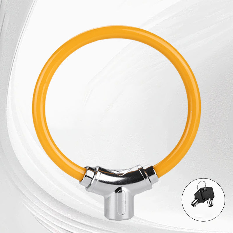 Tragbares Anti-Diebstahl-Stahlkabelschloss in Ringform für Fahrräder