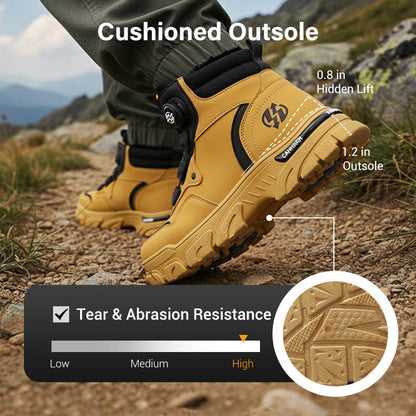 Men's outdoor work shoes with swivel buckle closure 🔄👞 – Waterproof 💦, slip-resistant 🚶‍♂️, comfortable, breathable 🌬️ 