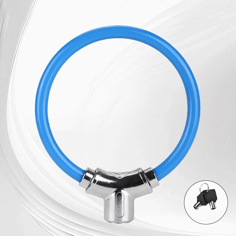 Tragbares Anti-Diebstahl-Stahlkabelschloss in Ringform für Fahrräder