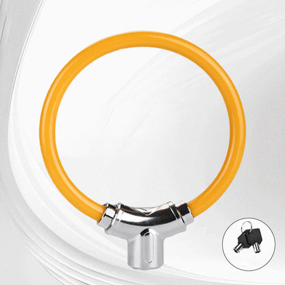 Tragbares Anti-Diebstahl-Stahlkabelschloss in Ringform für Fahrräder