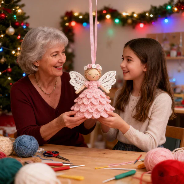 🔥Son Gün İndirimi %50 İndirim🎁Kendi Meleğinizi Örgüyle Örün – Komple Örgü Seti