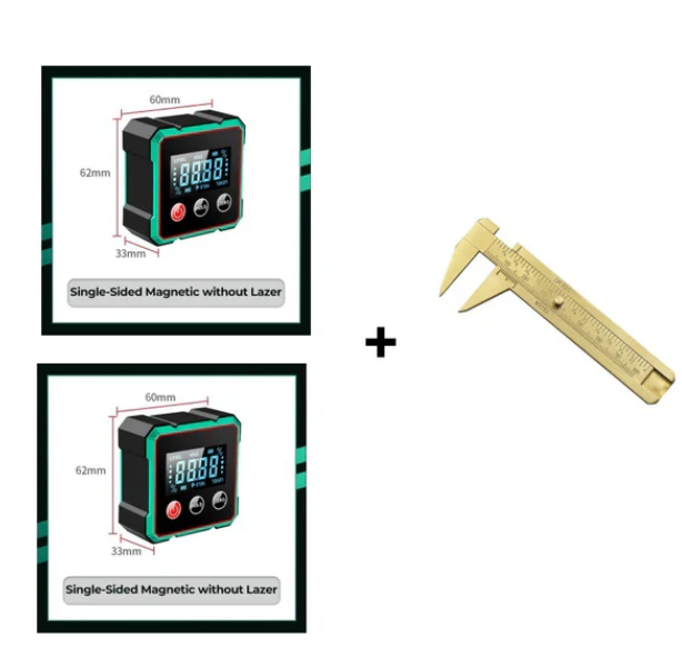 📏 2-in-1 Magnetischer Digital-Laser-Neigungsmesser | Starker Magnet + Präzise Laser – Ideal für Wandmontage/Holzarbeiten🔧