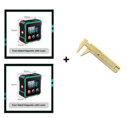 📏 2-in-1 Magnetischer Digital-Laser-Neigungsmesser | Starker Magnet + Präzise Laser – Ideal für Wandmontage/Holzarbeiten🔧