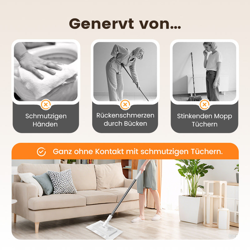 🎁Sınırlı sayıda üründe %50 indirim🧹✨ 4 adet yeniden kullanılabilir kılıflı tek kullanımlık toz paspası – Pratik ve etkili 💥🌟 