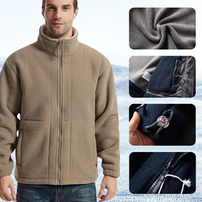 🔥Black Friday Mega Deal – 50% off!❄️Free Shipping Men's Double Fleece Jacket 