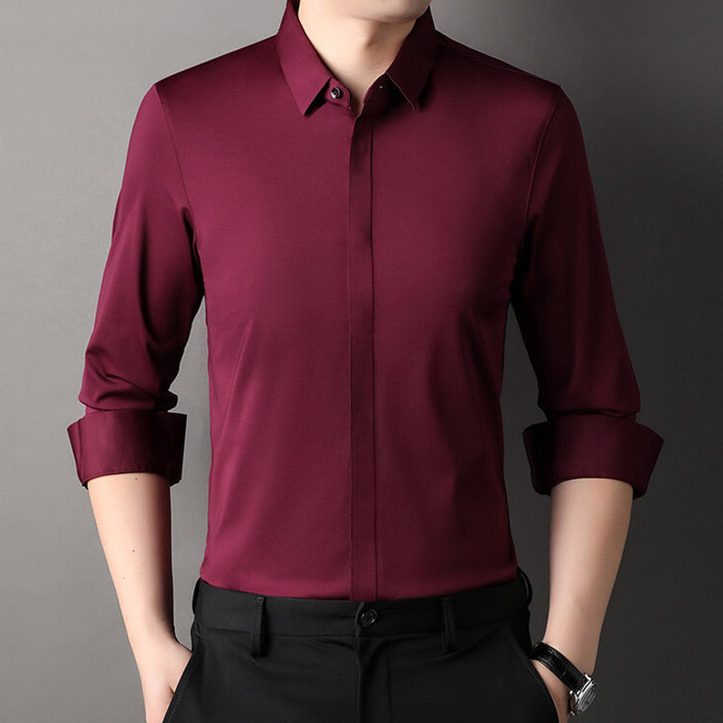 🎉2025 New Arrivals Bargain Offer✨Wrinkle-Free Stretch Shirt for Men 