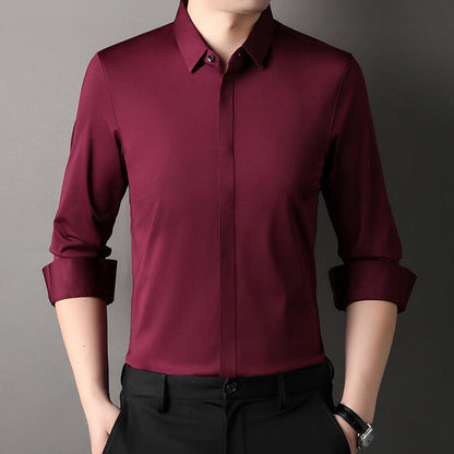 🎉2025 New Arrivals Bargain Offer✨Wrinkle-Free Stretch Shirt for Men 