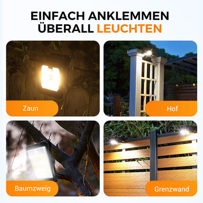 ✨ Jetzt 2 kaufen, 1 gratis erhalten!🌿 Solar-Clip-Leuchte mit Bewegungssensor – Ideal für Garten, Balkon & Terrasse! 🏡