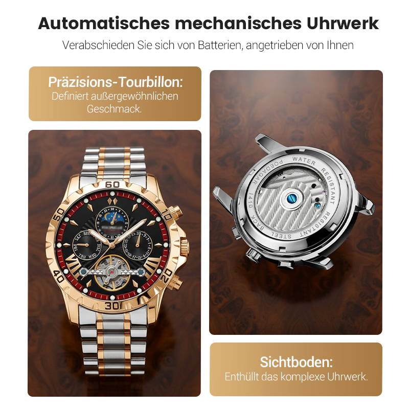 ⌚💧 Schweizer brandneue wasserdichte automatische mechanische Uhren