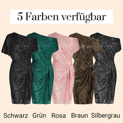💃👠49% RABATT💖Party- und Clubkleid mit One-Shoulder-Träger und funkelnden Pailletten für Damen✨