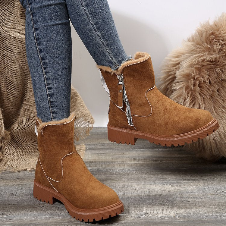 Damen-Winter-Fleece-Schneestiefel⚡Neu eingetroffen Sale-50 % Rabatt