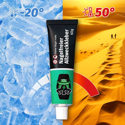 ✨Nagelfreier Allzweckkleber💧Universeller, starker, nagelfreier Kleber, wasserfest und kein Bohren erforderlich