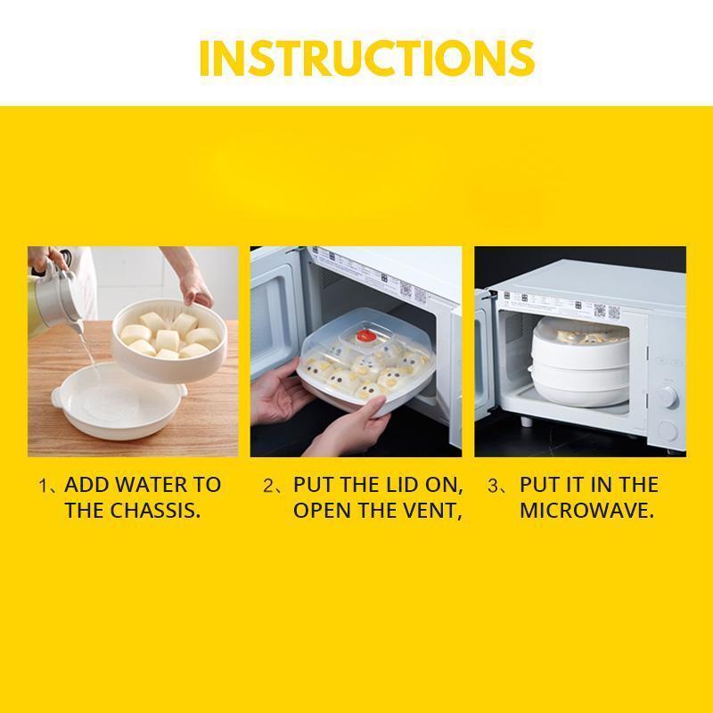 🔥Heißer Verkauf🔥Mikrowellenherd-Dampfgarer