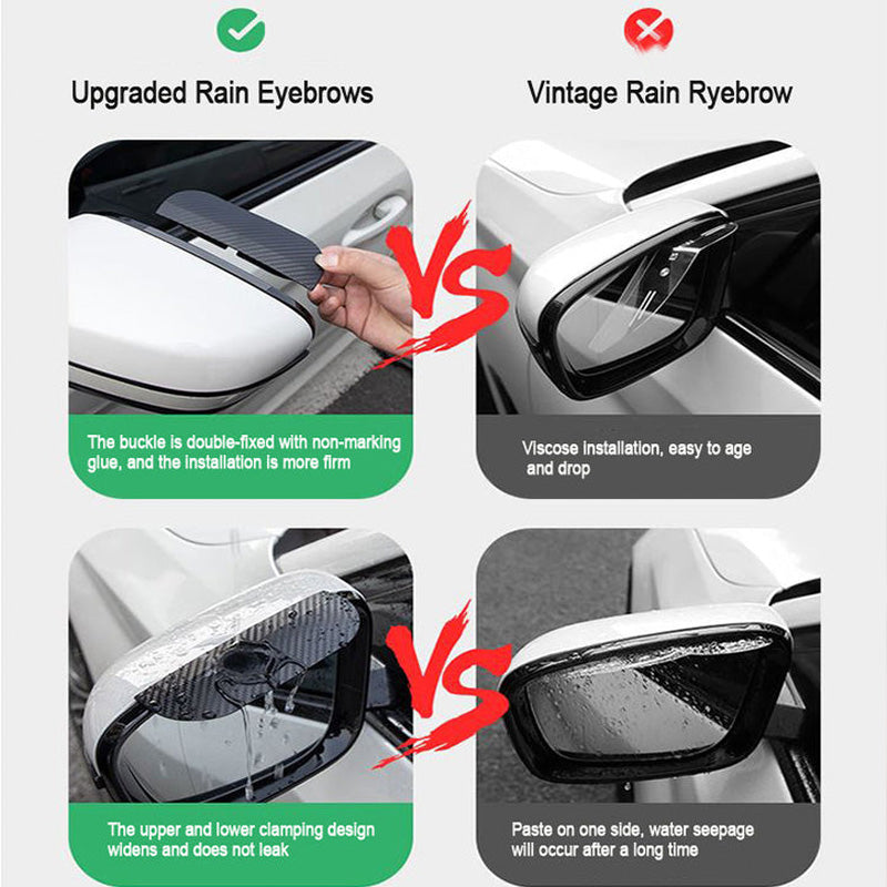 🚗 HEISSER VERKAUF 50% RABATT! ✨ Klickbefestigter Regenschutz für Außenspiegel - Universelle Passform mit Klarer Sicht bei Jeder Witterung 🌧️🔧