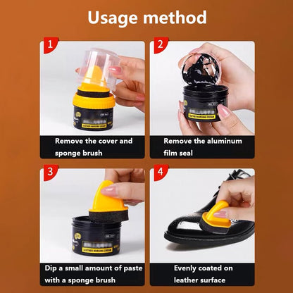 ⏳Begrenzte Zeit 50% Rabatt💥✨【Kaufen Sie 2 und erhalten Sie 1 gratis】✨Flüssige Schuhcreme zur Lederreparaturcreme ✨✨