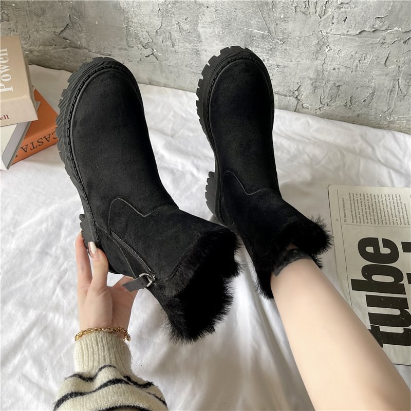 Damen-Winter-Fleece-Schneestiefel⚡Neu eingetroffen Sale-50 % Rabatt