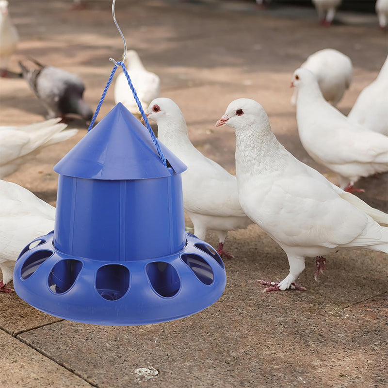 ⏳Begrenzte Zeit 50% Rabatt💥Taubenfütterungsautomat mit 11 Löchern und Aufhängeseil