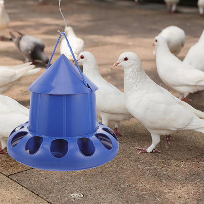 ⏳Begrenzte Zeit 50% Rabatt💥Taubenfütterungsautomat mit 11 Löchern und Aufhängeseil