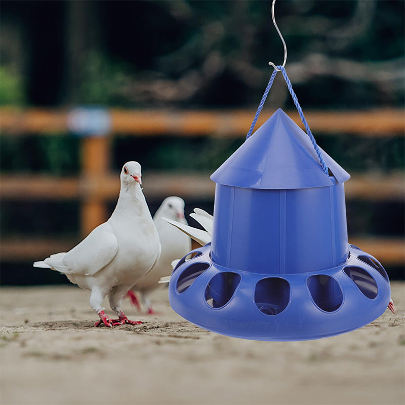 ⏳Begrenzte Zeit 50% Rabatt💥Taubenfütterungsautomat mit 11 Löchern und Aufhängeseil