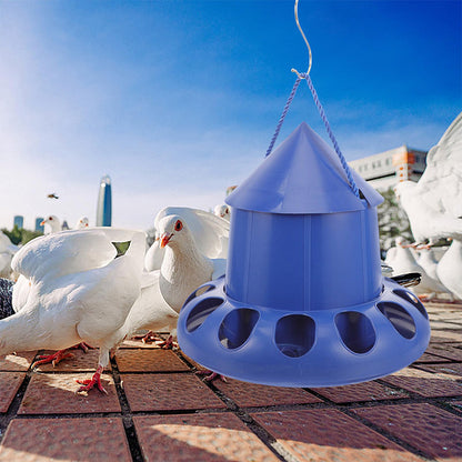 ⏳Begrenzte Zeit 50% Rabatt💥Taubenfütterungsautomat mit 11 Löchern und Aufhängeseil