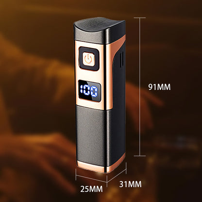 🔋LED güç göstergeli ve son derece güçlü mavi alevli akıllı çakmak