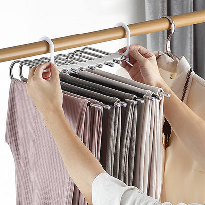 🌟Multi-layer zipper magic trouser rack
