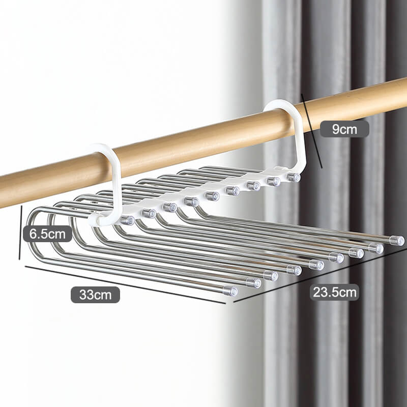 🌟Multi-layer zipper magic trouser rack