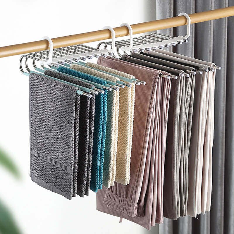 🌟Multi-layer zipper magic trouser rack