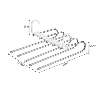 🌟Multi-layer zipper magic trouser rack