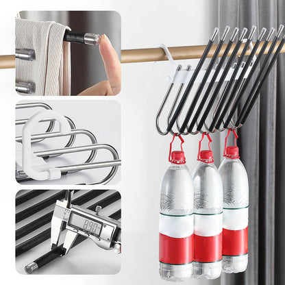 🌟Multi-layer zipper magic trouser rack