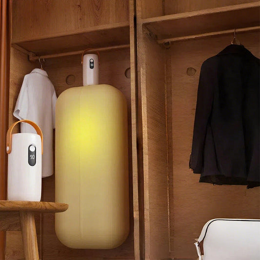 🔥%50 İndirimli Fırsat🔥 Mini Taşınabilir Katlanabilir Çamaşır Kurutma Makinesi🌬️🧦