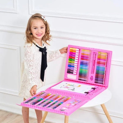 🔥Deluxe 6-in-1 Kreativ-Kunstset 🧑‍🎨 (Ideales Geschenk für Kinder) Jedes Kind ist ein Künstler!