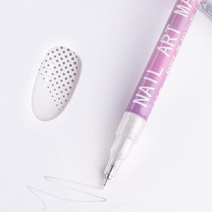 🎁Sıcak İndirim – %50 İndirim!💅🎨Yaratıcı Tasarımlar İçin 12 Renkli Tırnak Sanatı Kalem Seti 