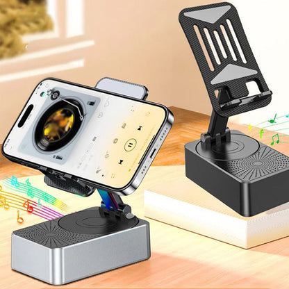 Geschenkauswahl – 3 in 1 – Kabelloser Bluetooth-Lautsprecher, Ladestation, Handyhalterung