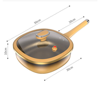 ⏳Limited-time special offer⏰12-inch non-stick titanium alloy saucepan with lid