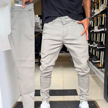 🔥2025 Heißer Verkauf 50 % RABATT✨Slim-Fit-Freizeithose für Herren in Uni-Farben