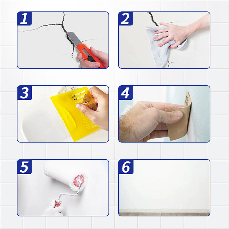 🔈🔈Zeitbegrenztes Angebot - 50% Rabatt🔥Elastischer rissüberbrückender Wandreparaturpaste