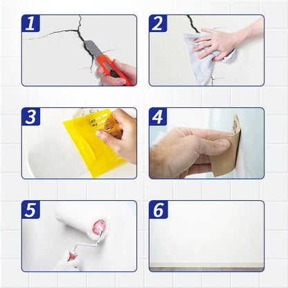 🔈🔈Zeitbegrenztes Angebot - 50% Rabatt🔥Elastischer rissüberbrückender Wandreparaturpaste