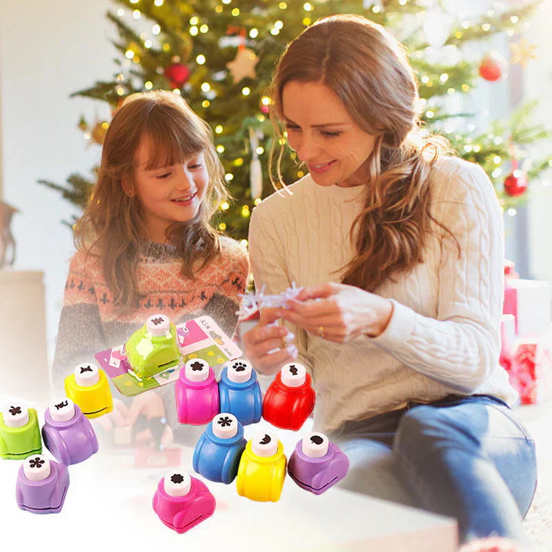 🔥Sınırlı sayıda mevcut, %50 indirim🔥✨ Çocuklar için Kendin Yap Delgeç Seti - Sevimli Şekiller Oluşturun 🎁📏