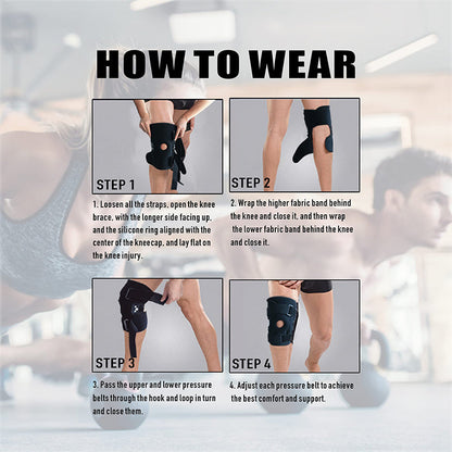 Breathable Adjustable Knee Support Brace