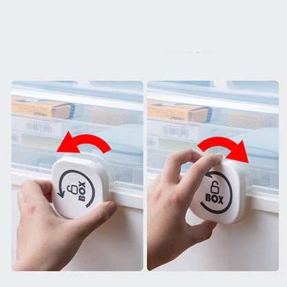 Multi-tiered medicine box with large capacity for household use