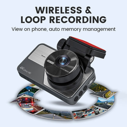 📢📢 50 % Rabatt!!! ✨ 4K Ultra HD Dashcam mit Nachtsicht – WLAN und Loop-Aufnahme für kontinuierliche Überwachung 🚗🌙