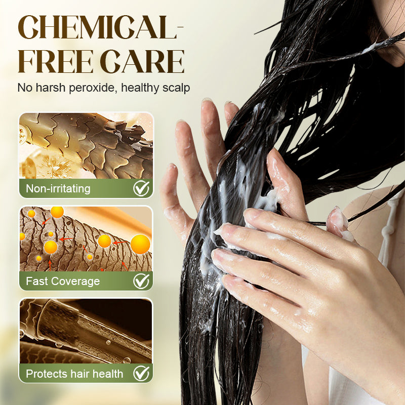 ⏳Zeitlich begrenztes Sonderangebot⏰Pflanzenbasierte Haarfarbe für graues Haar