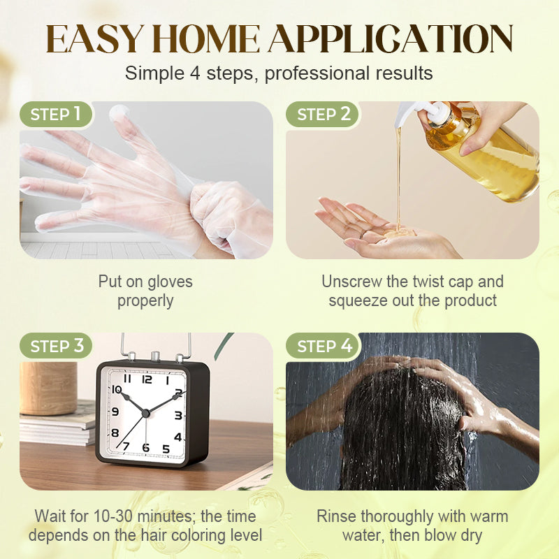 ⏳Zeitlich begrenztes Sonderangebot⏰Pflanzenbasierte Haarfarbe für graues Haar