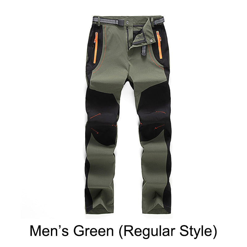 👖Windproof, waterproof, warm hiking trousers with elastic waistband