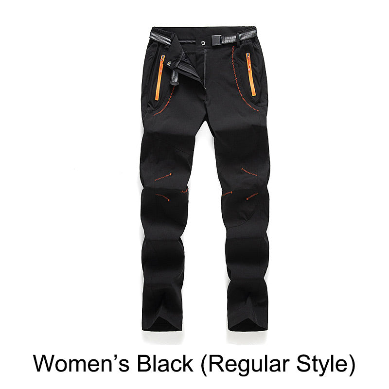 👖Windproof, waterproof, warm hiking trousers with elastic waistband