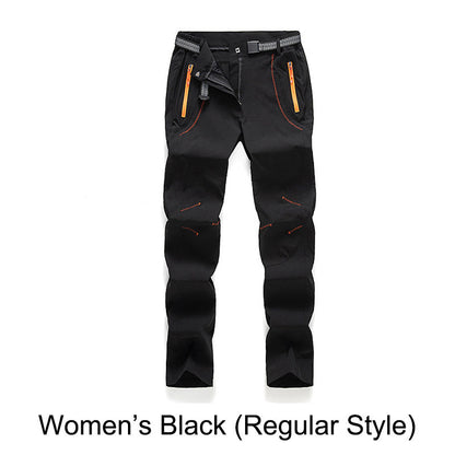 👖Windproof, waterproof, warm hiking trousers with elastic waistband