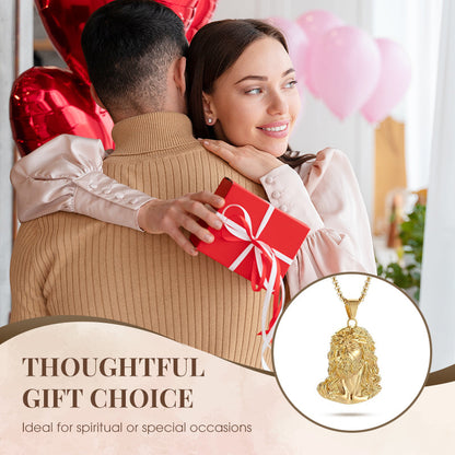 🕊️✝️İsa başı figürlü kolye