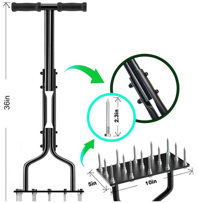 🏆Große Rabattaktion!🔥Rasenlüfter mit Spikes