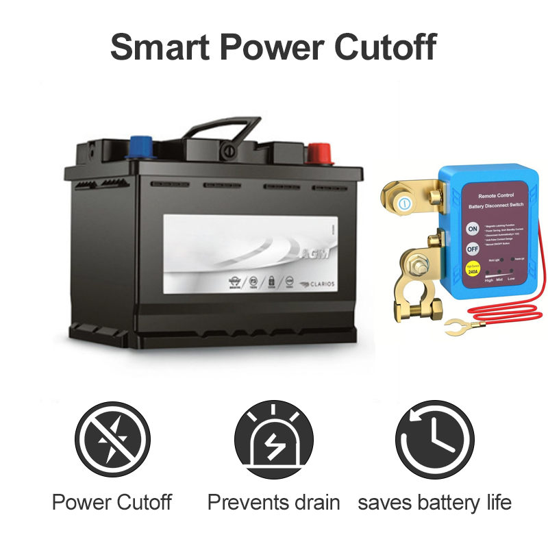 Batterie-Trennschalter mit Fernbedienung für Autos
